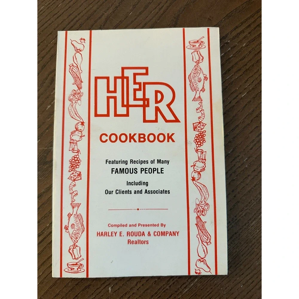 Vintage HER Realtors Haley E. Rouda & Company Cookbook Recipe Book